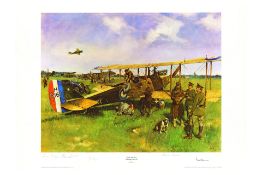 'First Air Post' Folkestone to Koln Print by Sir Terence Cuneo