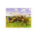 'First Air Post' Folkestone to Koln Print by Sir Terence Cuneo