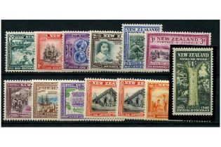 New Zealand 1940 Centennial set, fine mtd mint, 8d minor gum thin. SG613-25