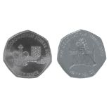 2003 Jersey Coronation Jubilee Pair of 50p Coins