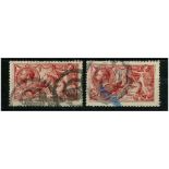 GB 1915 5/- Bright carmine, DLR ptng, average used. SG409