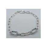 Pandora, Women’s Sterling silver Not a gem Me Bracelet, Silver, 20cm