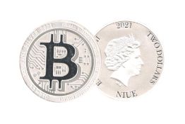 2021 Bitcoin (Niue) 1oz Silver Coin