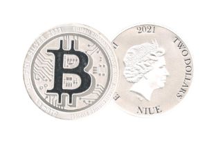 2021 Bitcoin (Niue) 1oz Silver Coin