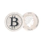 2021 Bitcoin (Niue) 1oz Silver Coin