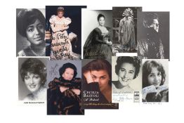 Opera Singers Female Collection of 10 Autographs