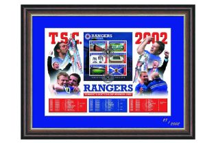 Rangers 2002 TSC Winners - Large Card