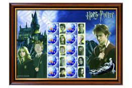 Harry Potter Australia Post Stamp Sheet - Framed