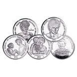 Princess Diana 5 x Sterling Silver Coin Set