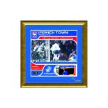 Ipswich Town FC Victory Card UEFA Cup 2001/02 Framed