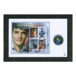 Elvis Presley Stamp Sheet 'Speedway 40th Anniversary' - Framed Edition Gambia