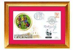 Wembley Legends cover signed by Pat Jennings