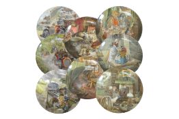 Wedgwood Wind in the Willows Collectors Plates - Part Set of 8