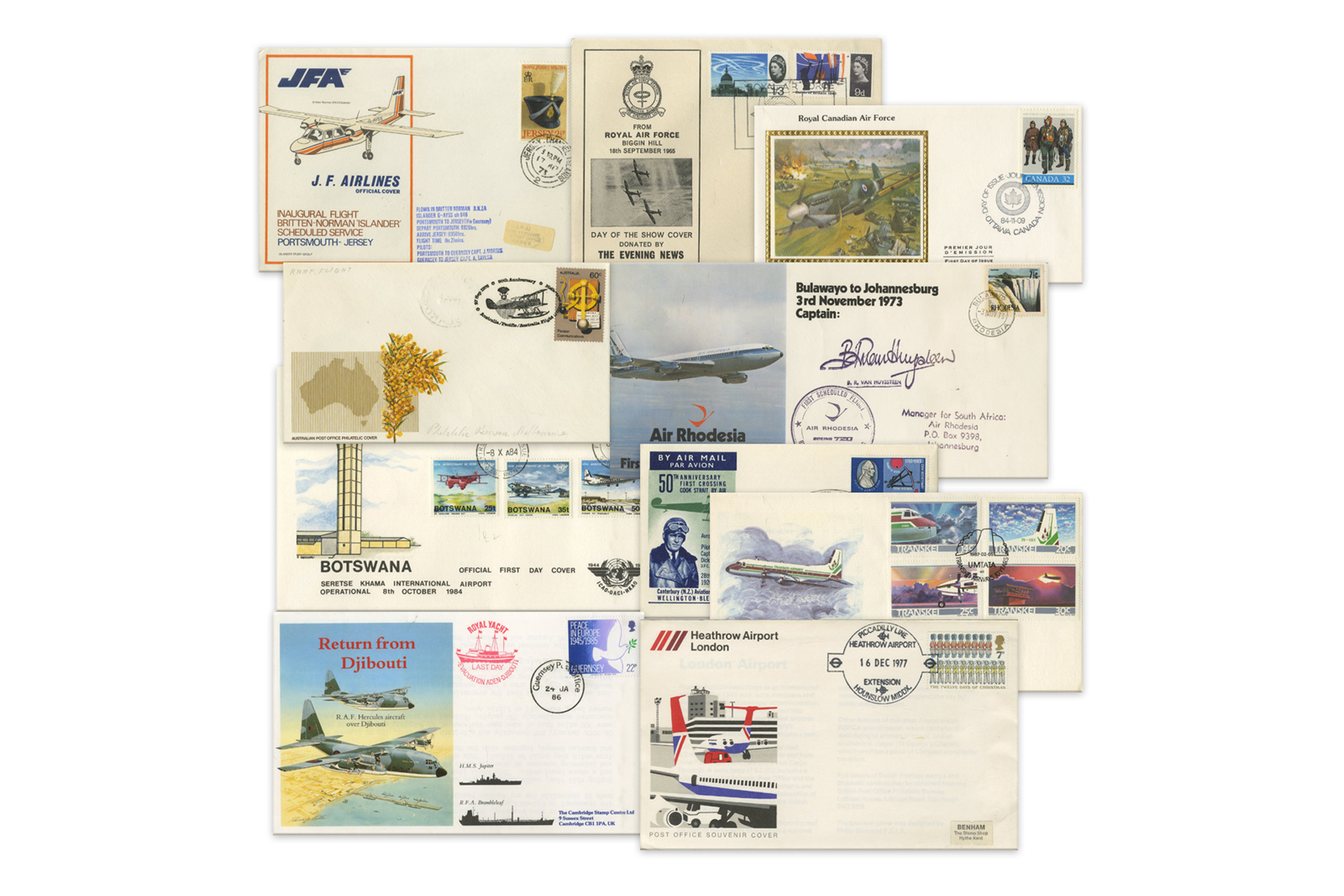 100+ Worldwide Aviation First Day Covers
