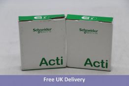 Two Schneider Electric A9D05806 Acti9 iC60H 1 Module SPN Type A, 240V