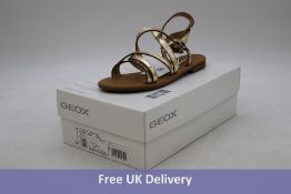 Geox D Sozy S Sandals, Gold, UK 5