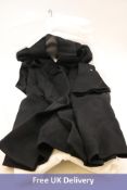 Vince Women's Single Button Brushed Wool Coat, Black, Size L