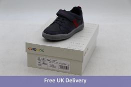 Four pairs of Geox Kid's Shoes to include 1x J Arzach B Trainers, Navy/Red, UK 12.5, 1x J S.Karly G