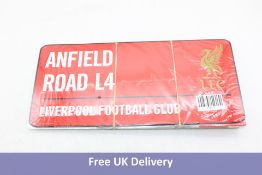 Fourteen Liverpool Anfield Road L4 Signs, Red/White