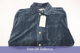 Oliver Spencer Sleeve Riviera Jersey Shirt, Blue, Size M
