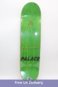 Two Palace Heitor Pro Skateboard Deck S27, Include 1x Green/Yellow, 1x Light Red/Yellow, Size 8.375"