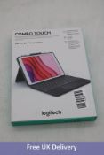 Logitech Combo Touch Trackpad Case with Smart Connector Technology for iPad 7th/8th/9th Gen
