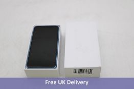 Apple iPhone XR, 128GB, Blue. Used, no box or accessories. Checkmend clear, Ref. CM19813516-AA44F