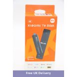 Two MI Xiaomi TV Sticks, 4K, Black, UK version with UK plug