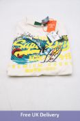 Three Superdry LA Graphic T-Shirt, Off White to include 1x L, 1x XL and 1x 2XL