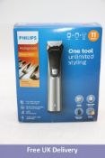 Philips Multigroom Series 7000 Dual Cut Trimmer. Box damaged