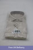 Suitsupply Pure Linen Shirt, Sand, Size 16/16.5 L