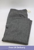 Sézane Martin Trousers, Mottled Grey, UK 12