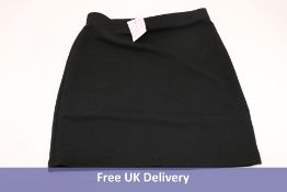 Eight Pretty Fashion Stretchy Pencil Mini Skirts, Black, Size 8-22