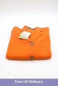 Gudrun Sjoden Boiled Wool Blazer, Orange, Size S