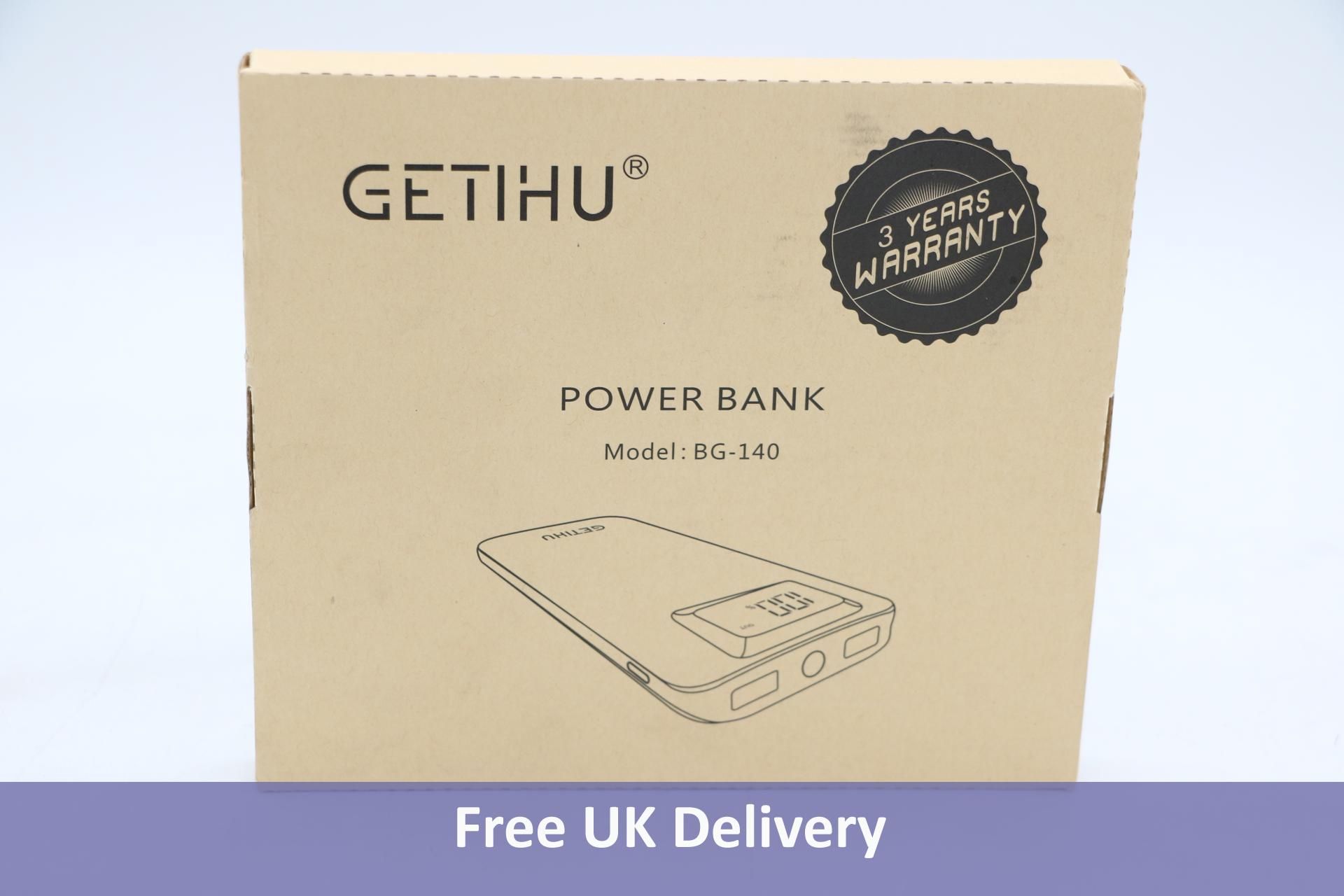 Four Getihu BG-140 Power Banks, Black