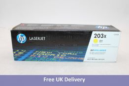 HP Laserjet 203X Printer Cartridge, Yellow. Box damaged