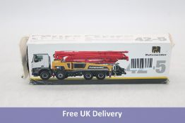 Mercedes Benz Putzmeister M42-5 Concrete Pump Model Truck. Box damaged