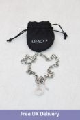 Craftd London Toc-CH Necklace, Silver colour