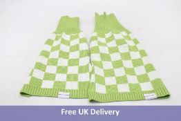 Two Bark & Tumble Dog Clothing, Green Checkerboard, One Size