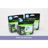 Three HP 305XL High Yield Original Ink Cartridges, 1x Black and 2x Tri-Colour