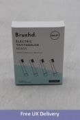 Twenty Packs of Brushd Oral-B Electric Toothbrush Heads with Charcoal Bristles, 4 Heads Per Pack
