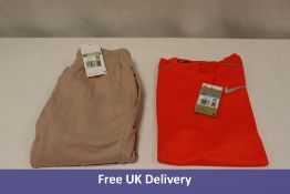 Two Nike items to include 1x Sportswear Essential Joggers, Pink, Extra Small, 1x Miler 1.0 T-Shirt,