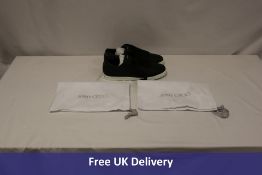 Jimmy Choo Leather Trainers, Black/White, Size 40.5. No box