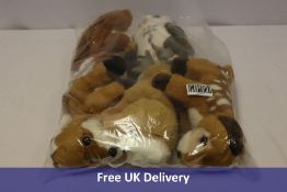 Posh Paws Eco Earth 12" Woodland Animals Soft Plush Toys to include Barn Owl, Red Squirrel, Deer, Ra