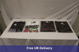Four Assorted Rock T-Shirts, Extra Large, Styles May Vary