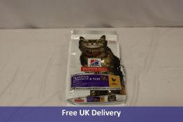 Eight Hill's Science Plan Sensitive Stomach & Skin Dry Adult Cat Food, Chicken, 1.5kg. Best before 0