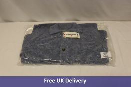 Two Joe Browns Collared Cardigan, Blue, 1x Extra Large, 1x Small