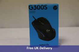 Three Logitech G300s Wired Gaming Mouse, Black