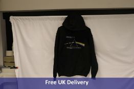 Two Official Pink Floyd The Dark Side Of The Moon Hoodies, Black, 1x Medium, 1x Large