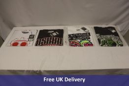 Four Assorted Rock T-Shirts, Large, Styles May Vary